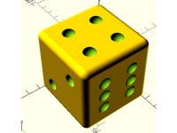 Customisable Weighted Die / Dice by angelkoh