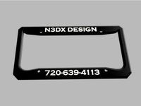 N3DX Design License Plate Frame by JZAPLABS