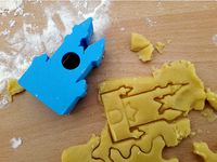 Castle Neuschwanstein Cookie Cutter / Stamp (45 x 75mm) by Edigorin