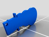 Cheeky Snowman keyring by DatKnas