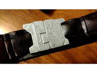 Captain America costume belt buckle by andrewrgross