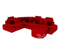 U-shaped sofa