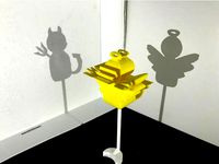 Magic Angle Sculpture - Angel and Devil by hachihung