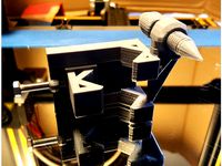 bicycle wheel truing gauge clamp by flipamarley