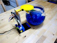Automatic fish feeder for Fish Bowl by raudette