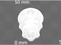 Sugar Skull Badge by Gaspadlo