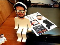 Thin Man - Josef Prusa i3 MK2 / MK3 Sticker Edition by mr_cg