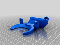 Anycubic i3 Mega Ultrabase part cooling fan duct for E3D V6 hotend by roundisfunny