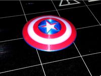 Captain America Shield Refrigerator Magnet by gizmojim