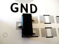 10:1 SMD part: SOT-23 Transistor by lazyzero
