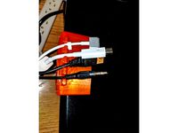 Standing Desk Cable Holder by FallingWithStyle