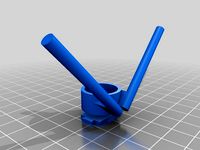 Combined Rx antenna tubes and axii mount for Geprc Sparrow by wr0ngway