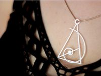 Necklace Fibonacci & Gold Triangle by MarcinWojcik