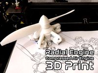 Radial Engine ( Compressed Air Engine ) Experimental by ZekeAsakura