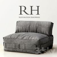RH / CARGO LOUNGE ARMLESS CHAIR