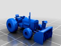 N scale Tractor with snowblower by Areg7