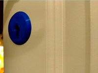 Keyhole and handle cover with pushfit connectors (no screws required) by ketil