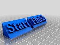 Start and Finish sign by kiszkamichael