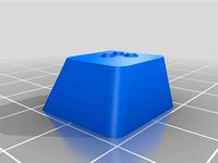 Parametric Braille Keyboard [Cherry MX Keycap] by gringer