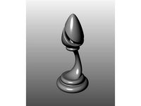 Modern Chess Set (low-res): Bishop by KaziToad