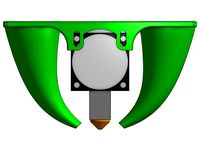 Height Adjustable Fang Layer Fan Duct for the Tevo Tarantula 3D Printer by KauaiMaker