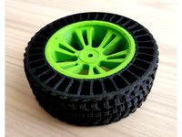 Airless Tyre for Traxxas E-Revo VXL (Dual Extrusion) by lmbcruz