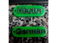 Llaveros 2 filamentos (2 filament keychains?) by fjma23
