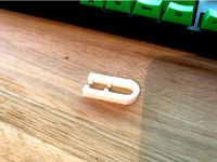 Microphone boom scissor stand cable clips by mrchristian