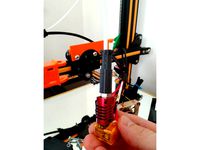 Leave-in-place Extension nut for bowden tube PTC clamp fitting by stevenfayers