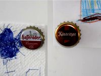 crown cork bottle cap magnet frame by Starwhooper
