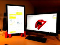 Vertical/Portrait Stand for Apple Thunderbolt Display (27-inch) by blueben