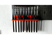 Brush Holder for Metric Pegboards by Hackschnitzel