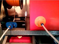 Filament filter and guide for Anet A8 reel holder. by DavieSprocket