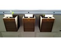 3x3 inch magnetic planter w/ magnetic catch tray by Tory3DDesigns