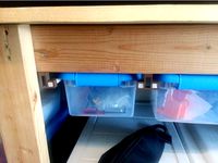Rail Holder for Sterilite container (make a drawer!) by iCodesmith