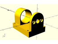 Mount for D25 mm gear motors by davejavu1969