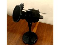 Table Top Shock Mount Microphone Stand with Pop Filter by JaboDLJ