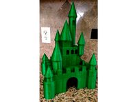 disney castle flattened by volkanyo