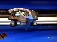 Laser cutter engraver air assist nozzle (K40, etc) by jwolfe138