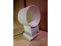 Bladeless fan for 70 or 80mm axial fans with adjustable angle by Triple_S