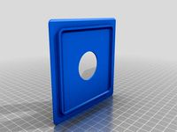 Toyo Field Camera 110mm Lens Board (Copal 0 Shutter Hole) by nsandin88