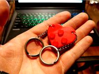 Lego Heart Keychian by EstebanyAmaya