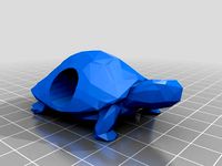 Low Poly Turtle Bead for paracord by Clayman02