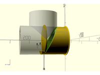 6" Duct Tee Valve with self centering by DOugL