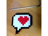 2d Heart Thought Bubble by dmaccallum