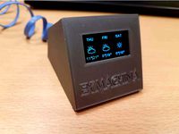 Desktop widget - Wemos D1 mini (Clock, Weather forecast) by exmachina