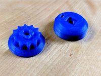 Easily Printable Ball Chain Pulley (Ø4.4 mm, 6mm pitch) by icecats