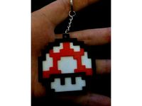8-Bit NES Mushroom Keychain by retroviral