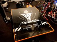 Tarantula glass mount for large bed by flue