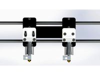 Dual x carriage for Prusa i3 by lecoal